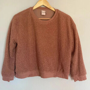 for all seasons by Paper Crane Pink Fuzzy Sweater Top Size XL in Girls